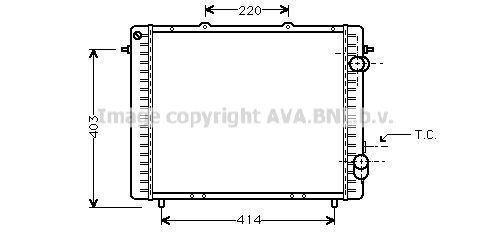 AVA QUALITY COOLING radiatorius, variklio aušinimas RTA2159